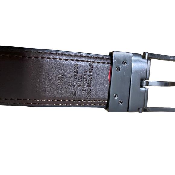 Dickies Mens Belt 42/105 Black Coated Leather Work 0r Casual - Picture 5 of 11